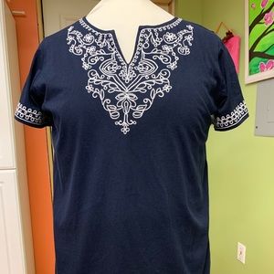 Navy blue blouse